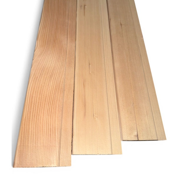 Sauna Profilholz Hemlock B-Sortierung 16 x 96 mm | L: 199 bis 244 cm