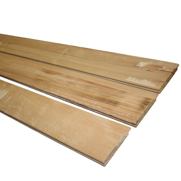 Sauna Profilholz Hemlock B-Sortierung 14 x 96 mm | L: 184 bis 244 cm