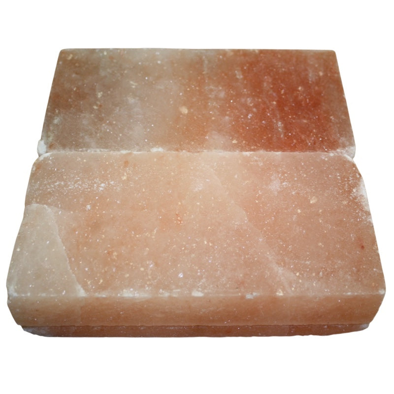 Himalaya Salzziegel 20×10×5 cm, poliert mit Nuten