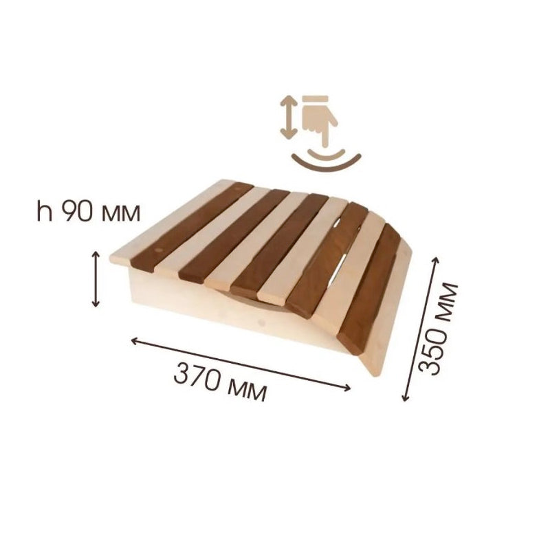 Flexible Sauna-Kopfstütze "soft" Mix