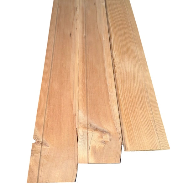 Sauna Profilholz Hemlock B-Sortierung 14 x 96 mm | L: 184 bis 244 cm