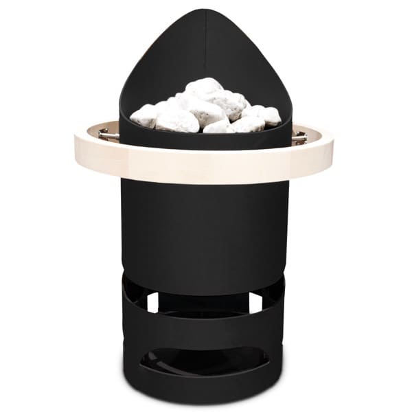 Sein exklusives Design wird der Blickfang Ihrer Sauna sein. Der robuste Standofen sorgt aber auch für stabile Temperaturen und kräftige Aufgüsse. Für private und gewerbliche Nutzung. Rotbraune Pulverbeschichtung in „Rost" Optik.