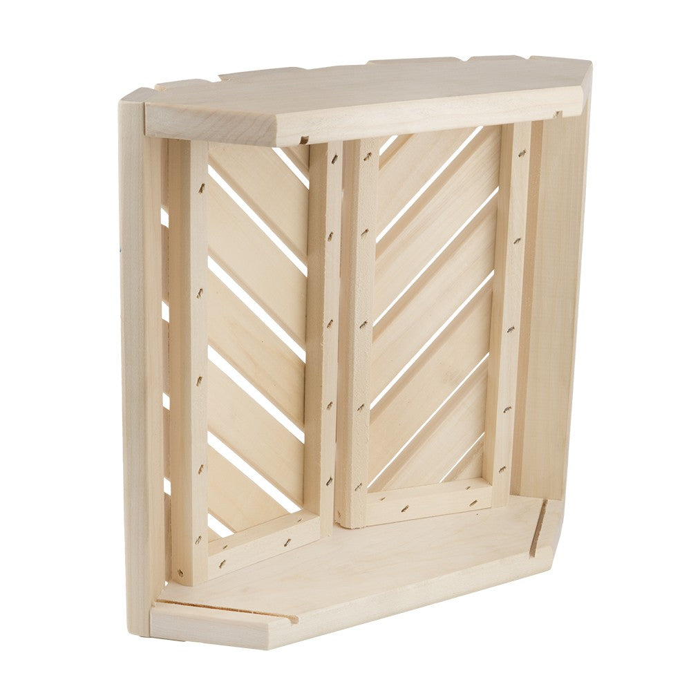 Eck Lampenschirm aus Espenholz