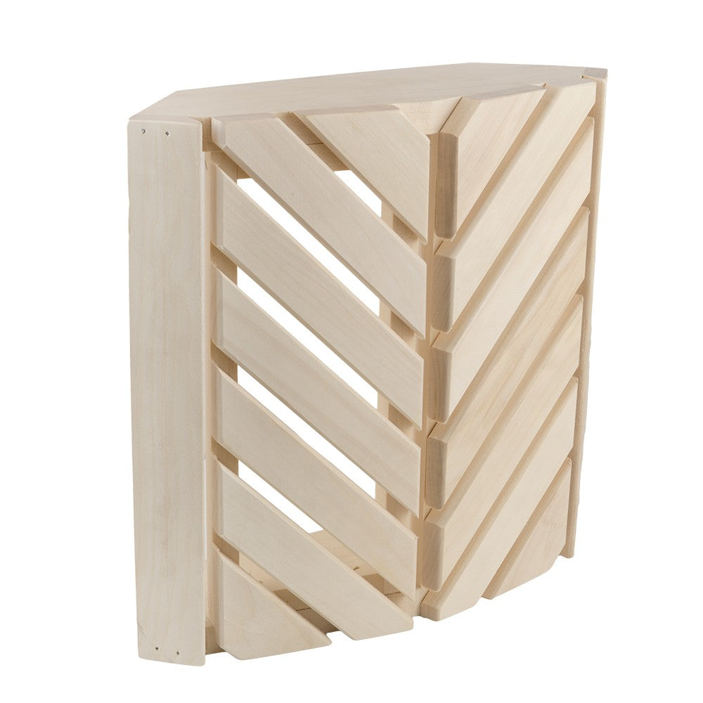 Eck Lampenschirm aus Espenholz