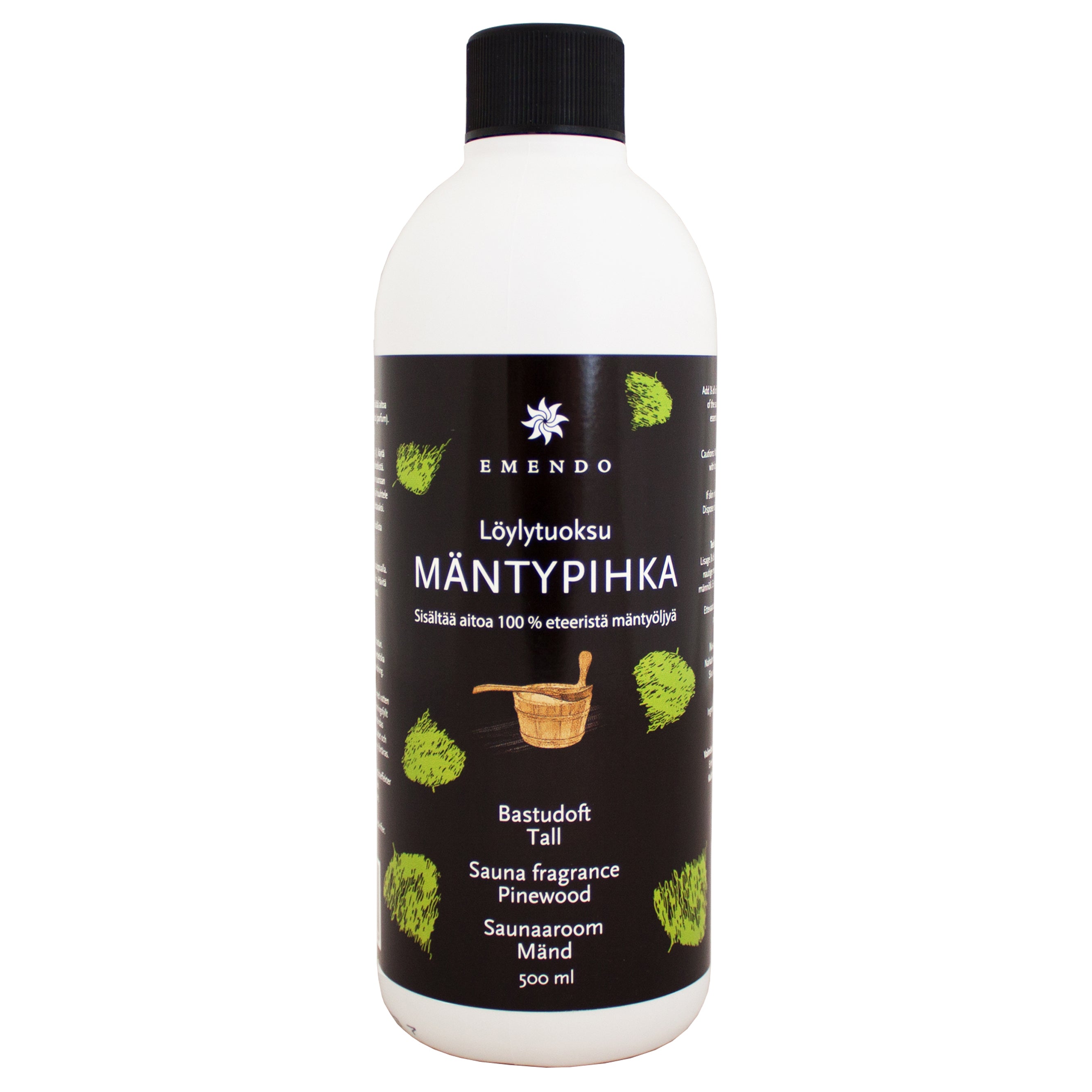 Die Duftkonzentrate von Emendo bestehen zu 100% aus ätherischen Ölen. Der Saunaduft enthält 100% ätherisches Kiefernöl. Enthält keine synthetischen Parfums. Saunaduft Pinewood in einer Flasche von 500 ml. Emendo-Saunadüfte verleihen der Sauna einen angenehmen Duft und machen das Saunaerlebnis noch angenehmer.