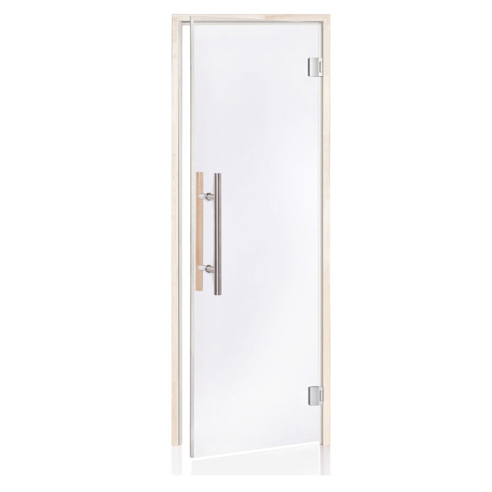 Saunatür "Lux" Klarglas 6 x 19 | Magnethalterung