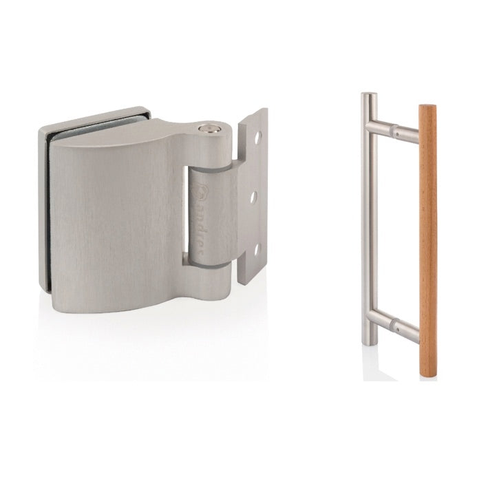 Saunatür Lux Light Bronzeglas 6 x 19 B | Magnethalterung