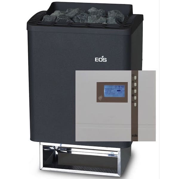 Saunaofen Set | Elektrischer Saunaofen EOS Thermo Tec mit Saunasteuerung Econ D3 für die finnische Sauna