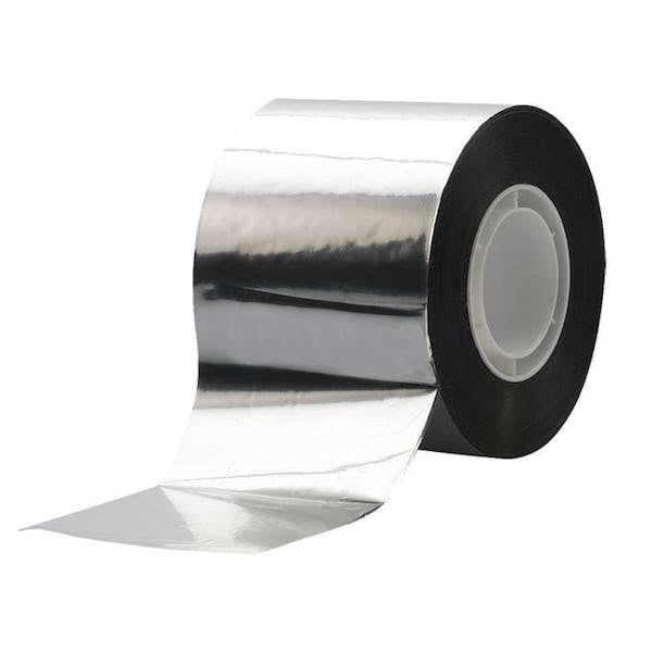 Reißfeste, im Hochvakuum aluminium-bedampfte Polypropylen-Folie, beschichtet mit einem sehr scherfesten,klebstarken und wärmebeständigen Polyacrylat-Kleber von hoher Alterungsbeständigkeit. Zum Abkleben und Ummanteln von Isolierstoffen sowie zum Abdichten und Verkleben von aluminiumkaschierten Mineralfaserdämmstoffen.