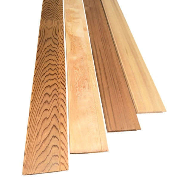 Profilholz Rotzeder B-Sort 14 x 96 mm | L: 200 bis 243 cm | Saunaholz