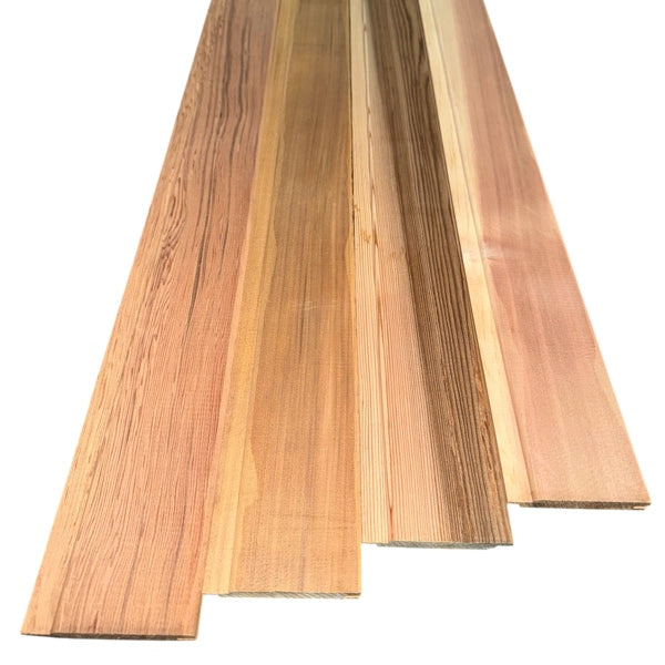 Profilholz Rotzeder B-Sort 14 x 96 mm | L: 200 bis 243 cm | Saunaholz