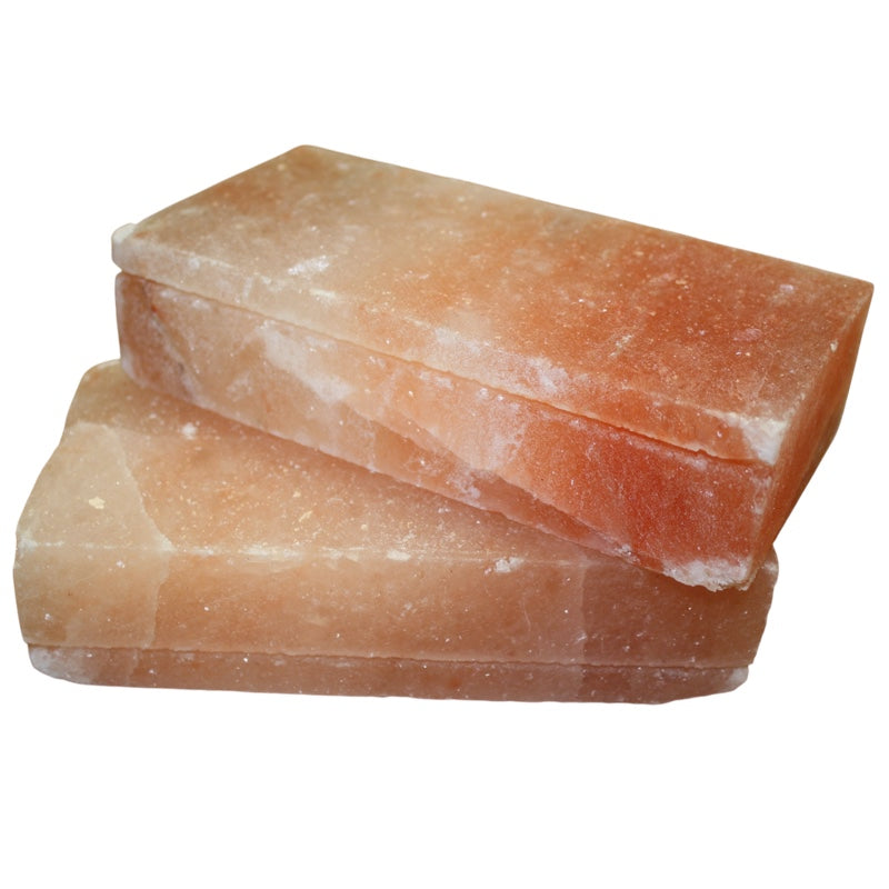Himalaya Salzziegel 20×10×5 cm, poliert mit Nuten
