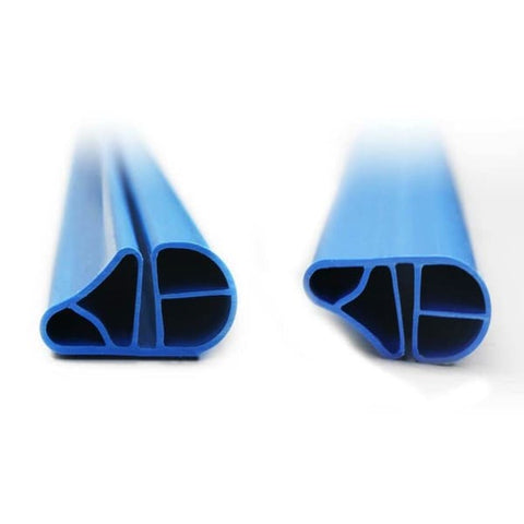 Stahlwandpool Rund IBIZA | Innenhülle 0,6 mm Blau | BASIC Handlauf Blau