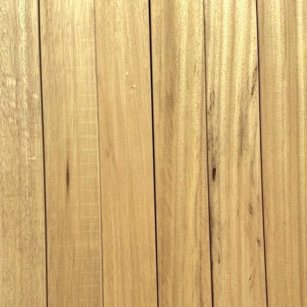 Abachi Saunabanklatten 25 x 80mm | B-Sort. | L: 40 bis 100 cm