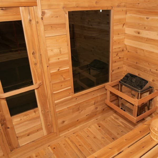 Außensauna "Luna" White Cedar | Dundalk LeisureCraft