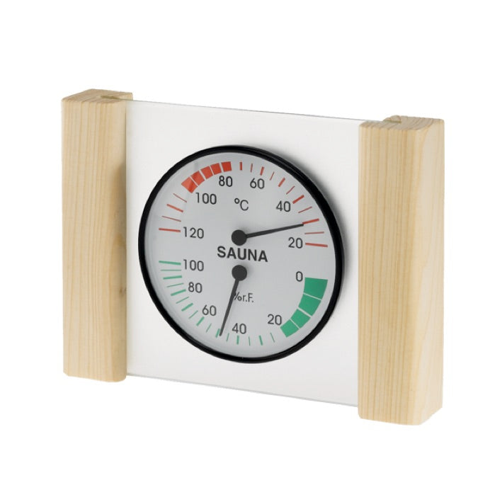 Sauna Thermometer / Hygrometer "plain wood"