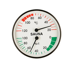 Sauna Thermometer/Hygrometer Basic "black"
