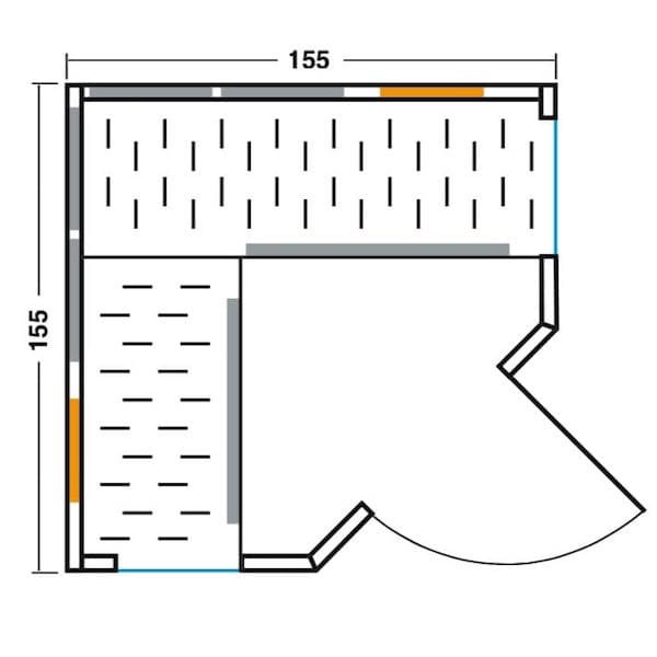 VITALhome Sunlight 155 | Infrarotkabine Ecke