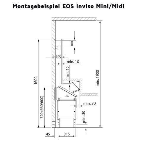 Saunaofen Set Invisio Midi & Econ D2 | Unterbankofen